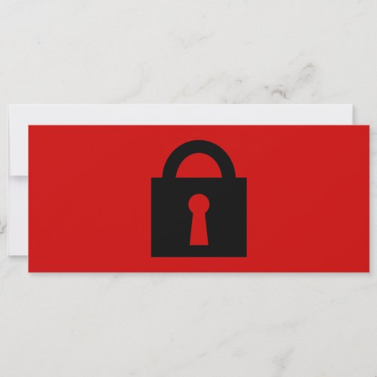 Lock. Top Secret or Confidential Icon. (Front)