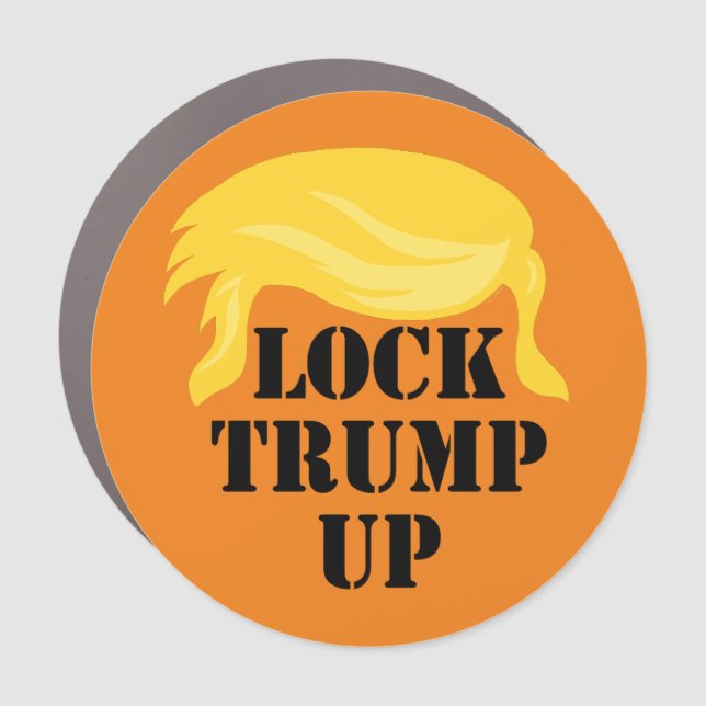 Lock Trump Up Car Magnet (Front)