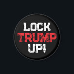Lock Trump Up Political Magnet<br><div class="desc">Lock Trump Up black and red magnet. He's a convicted felon that should be impeached from being president in America. He needs to be sentenced for his crimes. Release the files.</div>