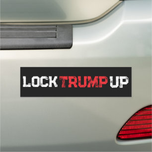 Lock Trump Up Political Resist Bumper Car Magnet