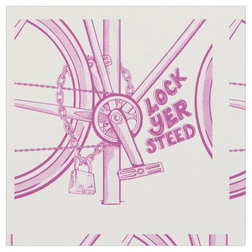 LOCK YOUR BICYCLE FABRIC