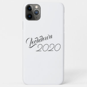 Lockdown 2020 Black & White Trendy iPhone 11 Pro Max Case