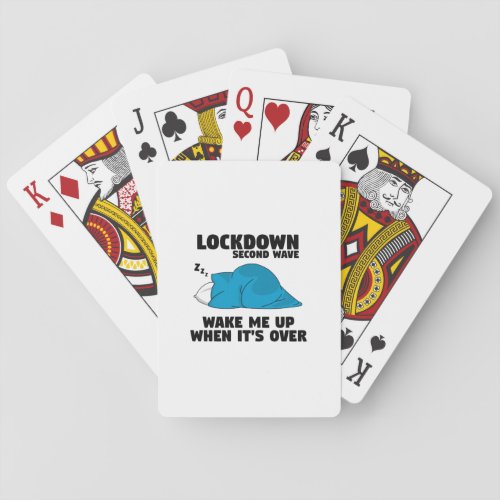 Lockdown second wave playing cards