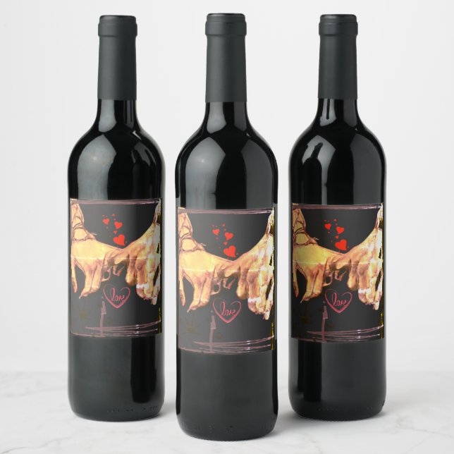 "Locked 2 U" T-Shirt Wine Label (Bottles)