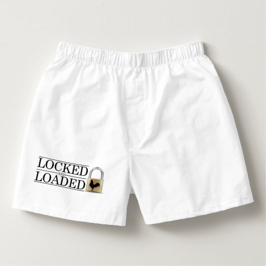 Locked and Loaded Chastity Boxers (Front)