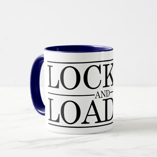 Locked and Loaded Chastity design Mug (Front Left)
