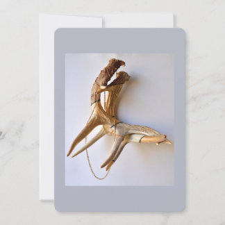 Locked horns flat card