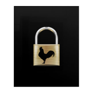 Locked in Chastity Acrylic Print