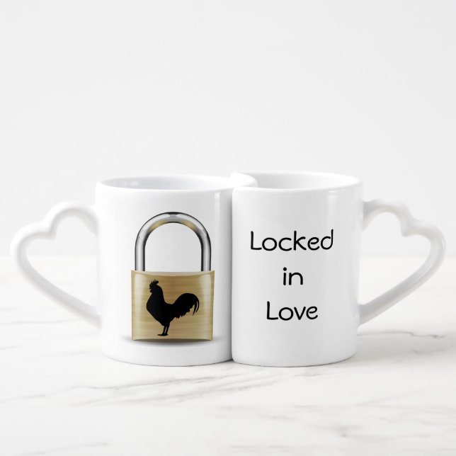 Locked in Chastity Coffee Mug Set (Front Nesting)