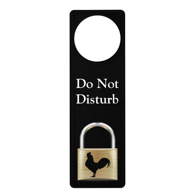 Locked in Chastity Door Hanger (Front)
