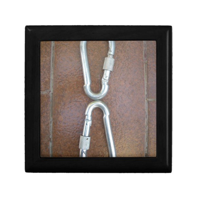 Locked In: Durable Steel Carabiner Lock Design Gift Box (Front)