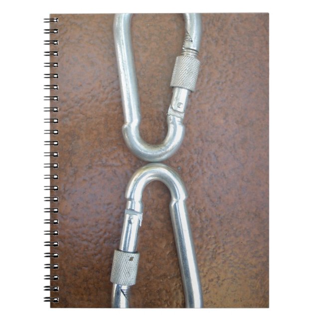 Locked In: Durable Steel Carabiner Lock Design Notebook (Front)