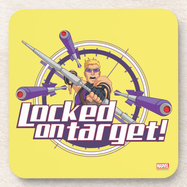 Locked On Target! Drink Coaster (Front)