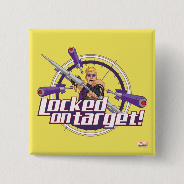 Locked On Target! Pinback Button (Front)