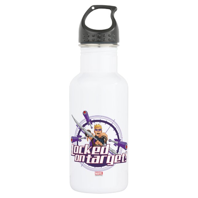 Locked On Target! Stainless Steel Water Bottle (Front)