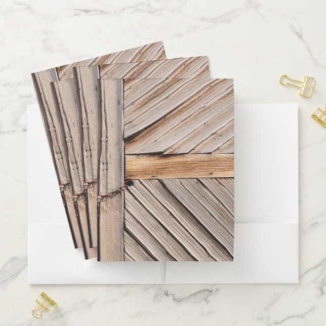 Locked Wooden Doors Pocket Folder (In Situ)