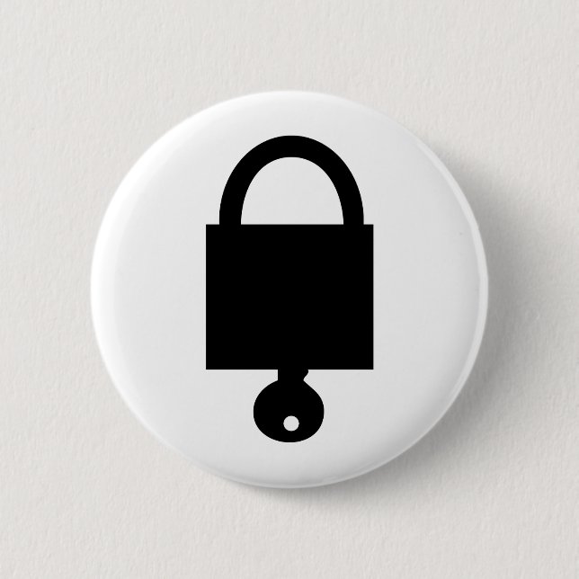 locker lock pinback button (Front)