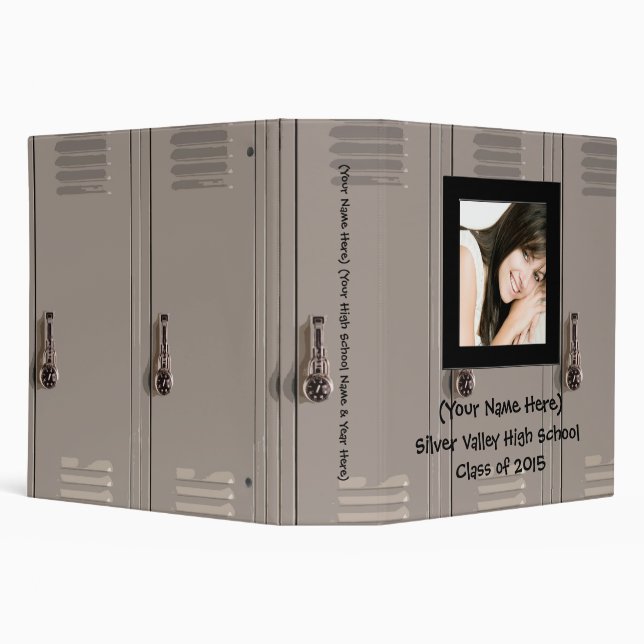 Locker Photo Memory Book Graduation Binder (Background)