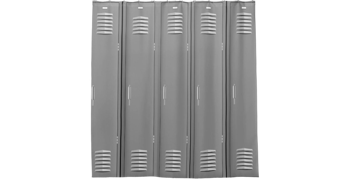 Locker Room Design Shower Curtain | Zazzle