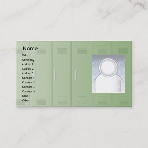 Customizable Lockers - Business Business Card Template