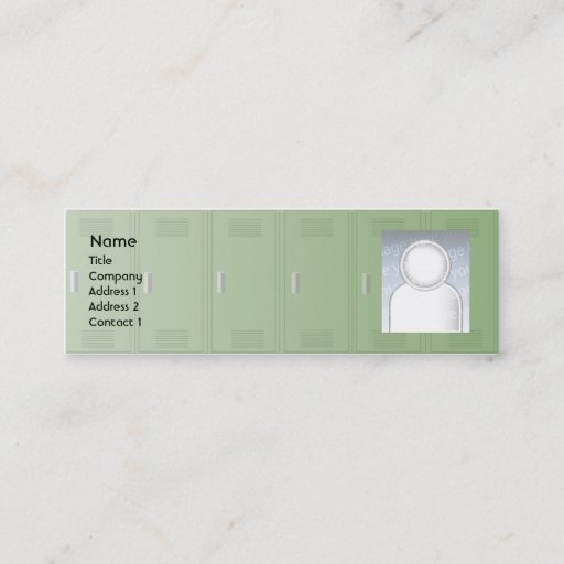 Customizable Lockers - Skinny Business Cards