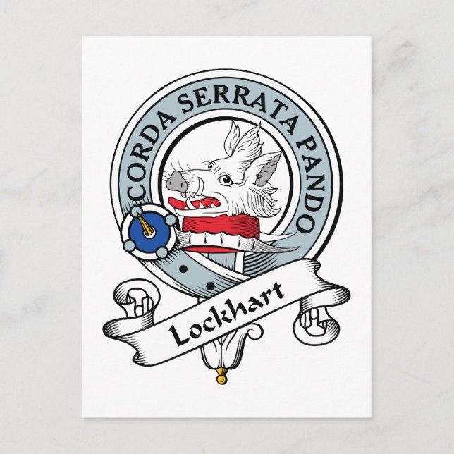 Lockhart Clan Badge Postcard (Front)