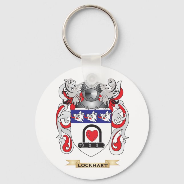 Lockhart Coat of Arms (Family Crest) Keychain (Front)