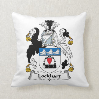 Lockhart Family Crest Throw Pillow