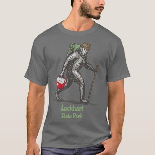 Lockhart State Park Texas TX Hiking Bigfoot Sasqua T_Shirt