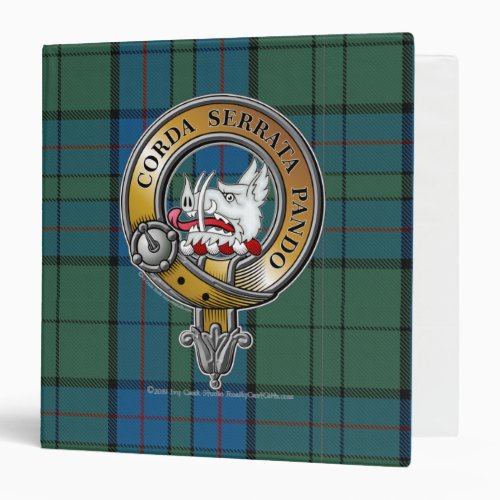 Lockhart Tartan  Badge 3 Ring Binder