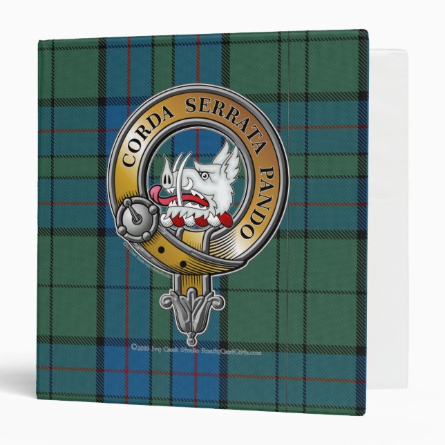 Lockhart Tartan & Badge 3 Ring Binder (Front/Inside)
