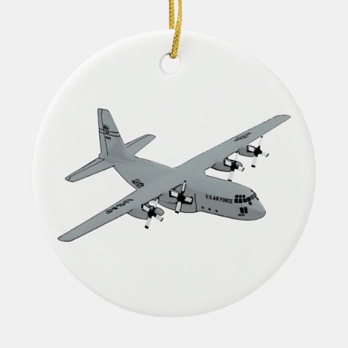 Lockheed C_130 Hercules Ceramic Ornament