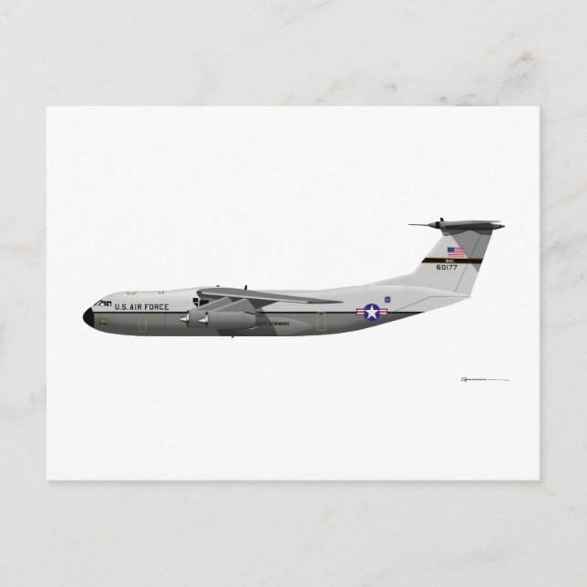 Lockheed C-141A Starlifter Postcard (Front)