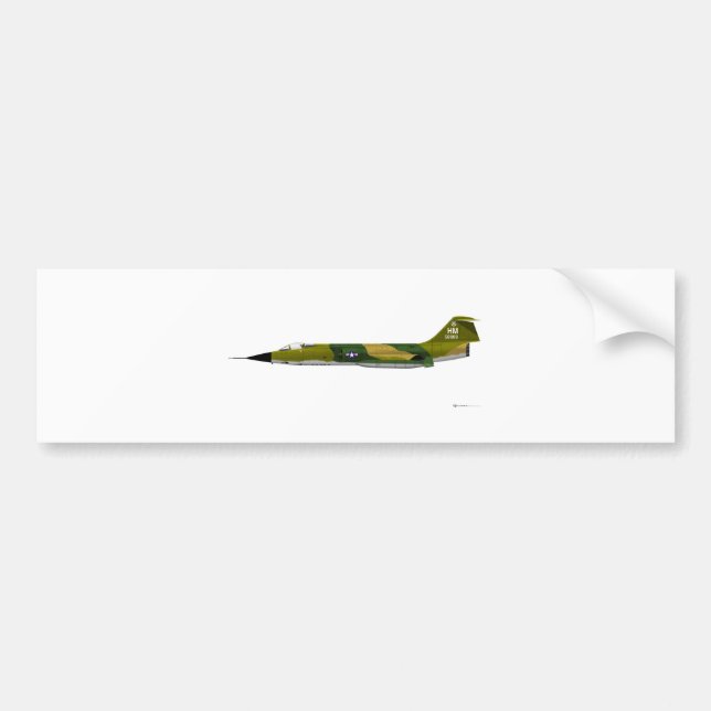 Lockheed F-104 Starfighter Bumper Sticker (Front)