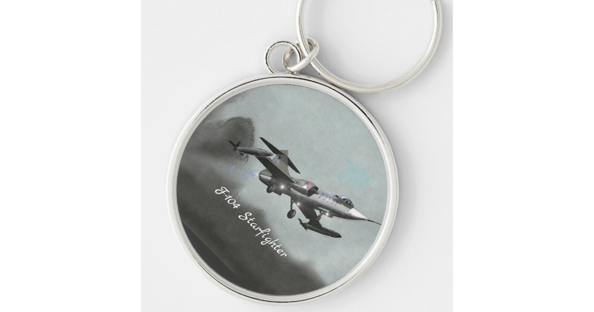 Lockheed F-104 Starfighter Keychain | Zazzle