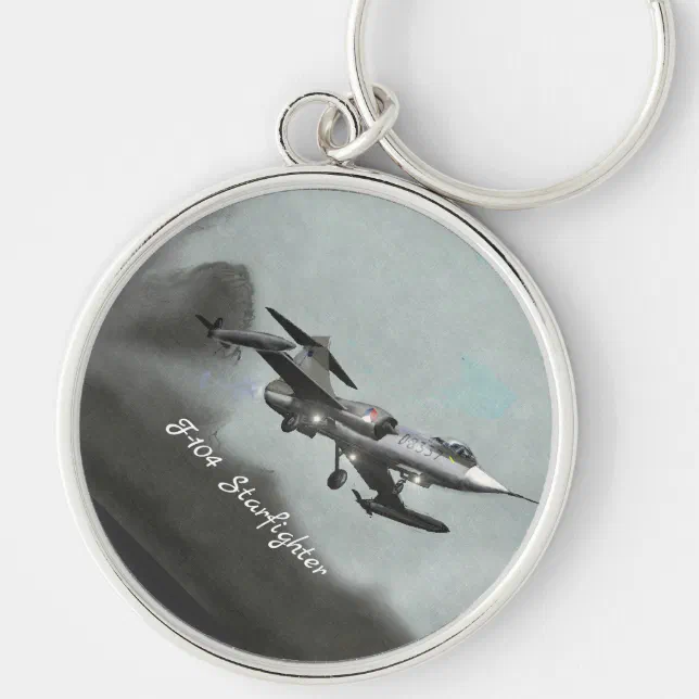 Lockheed F-104 Starfighter Keychain | Zazzle