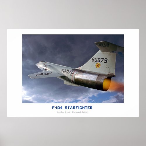 Lockheed F_104 Starfighter Poster