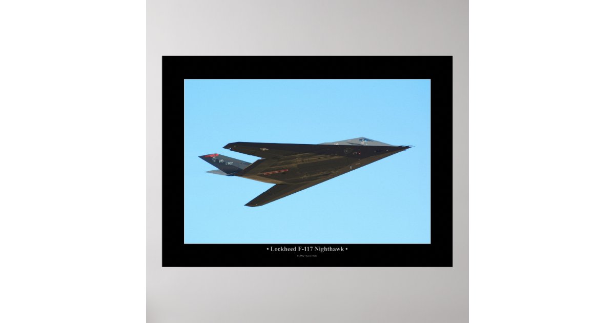 Lockheed F-117 Nighthawk Poster | Zazzle