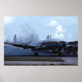 Lockheed L-1049 Super Constellation start up Poster