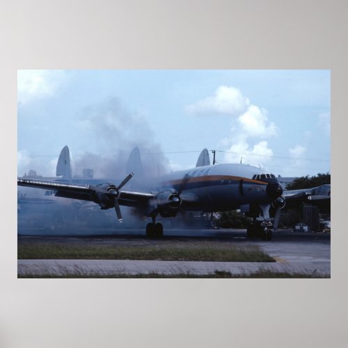 Lockheed L_1049 Super Constellation start up Poster