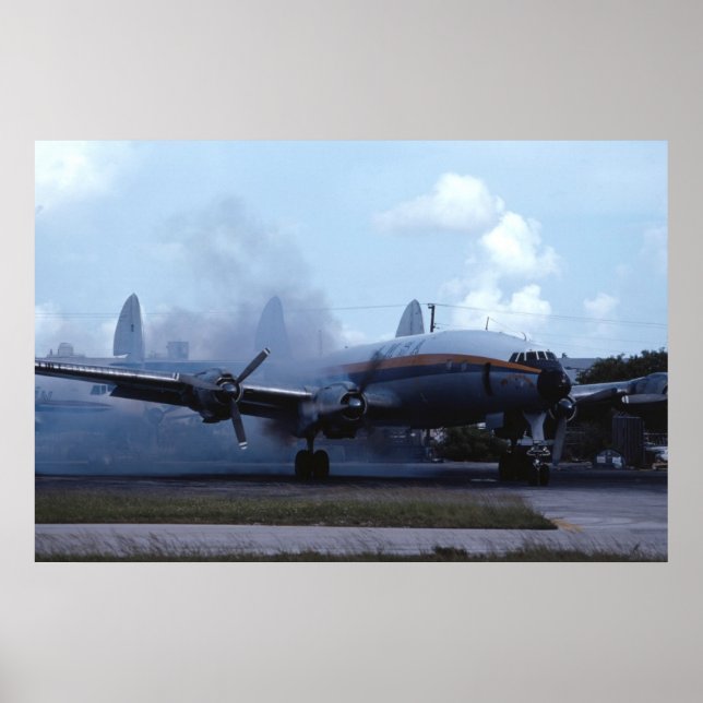 Lockheed L-1049 Super Constellation start up Poster (Front)