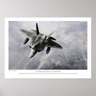 Lockheed Martin F-22 Raptor Poster