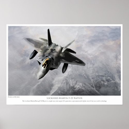 Lockheed Martin F_22 Raptor Poster