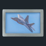 Lockheed Martin F-22A Raptor Belt Buckle<br><div class="desc">Lockheed Martin F-22A Raptor is an American supersonic, single-seat, all-weather tactical stealth fighter. The photo shows the aircraft in flight at the Avalon Airshow in Geelong, Victoria, Australia. It is flown by the 3rd Wing of the United States Air Force stationed at Joint Base Elmendorf-Richardson, Anchorage, Alaska. The picture was...</div>