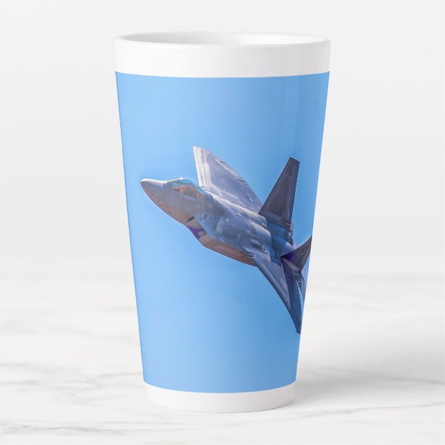 Lockheed Martin F-22A Raptor Latte Mug (Front)