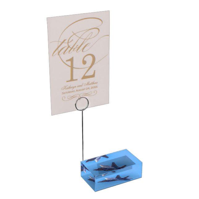 Lockheed Martin F-22A Raptor Place Card Holder (Corner)