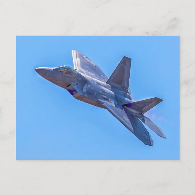 Lockheed Martin F-22A Raptor Postcard (Front)