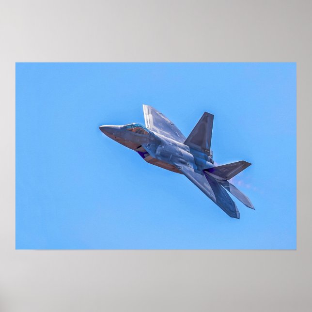 Lockheed Martin F-22A Raptor Poster (Front)