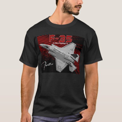 Lockheed Martin F_35 Lightning II USAF Fighterjet T_Shirt
