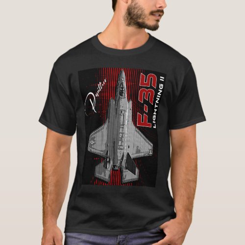 Lockheed Martin F_35 Lightning II USAF Fighterjet T_Shirt